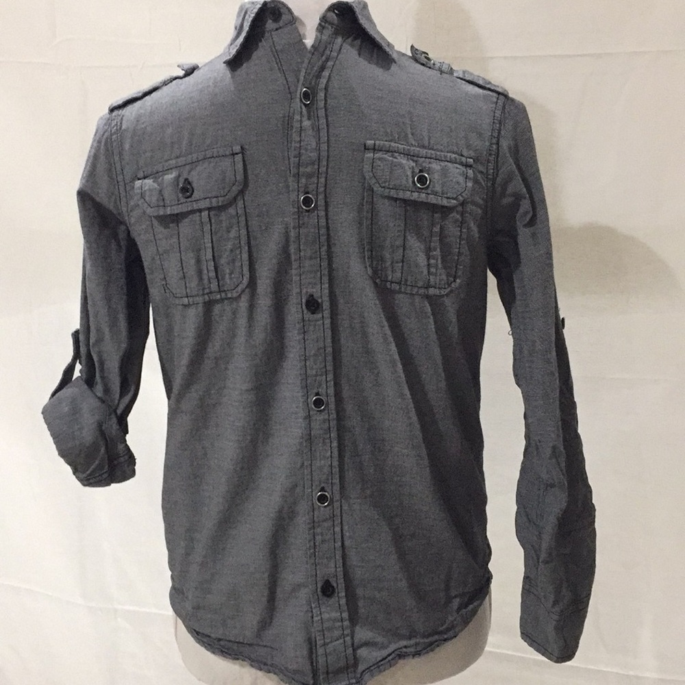 Boys First Wave Botton Up Dress Shirt